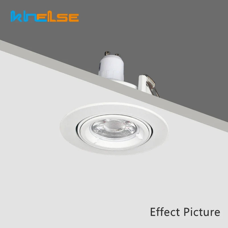 Axyaa Adjustable Round LED Downlight with MR16 GU10 Socket Spot Fixture