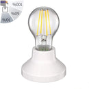 Axyaa Ceramic E27 Lamp Holder Base 110-220V White Black Table Ceiling Fitting