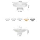 Axya Glass Fruit Plate Cake Dessert Display Tray for Home Hotel Restaurant Decor