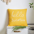 Axyaa Sea Starfish Navy Blue & Yellow Cushion Cover 45x45cm