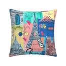 Axyaa Nordic Linen Graffiti Cushion Cover for Sofa Decoration