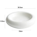 Round Ceramic Dinner Plate Set by Axyaa: Elegant Tableware for Home and Restaurants