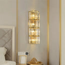 Axyaa Crystal Wall Sconce for Modern Minimalist Style in Living Room or Bedroom