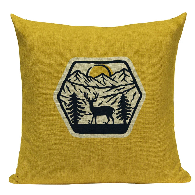 Axyaa Cactus Desert Decor Pillow Covers Scenery Floral Cushion Case