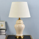 Axyaa Chinese Style Ceramic Table Lamps, Button Swicth, E27 Bulb, Living Room Bedroom Decor