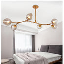 Axyaa Modern Glass Pendant Lights - Molecular Design Hanging Lamp for Dining Room Kitchen