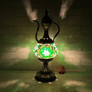 Axyaa Hand-inlaid Glass Mosaic Table Lamp - Moroccan Style Decor for Bedroom & Living Room