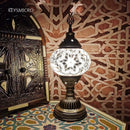 Axyaa Turkish Mosaic Table Lamp Handcrafted Glass Bed Light Night Decor