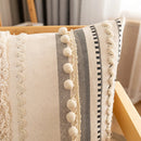 Axyaa Bohemian Cotton Cushion Cover 30x50cm/45x45cm Beige for Home Decor