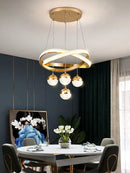 Axyaa Modern Minimalist Three-Head Chandelier for Dining Room and Bedroom