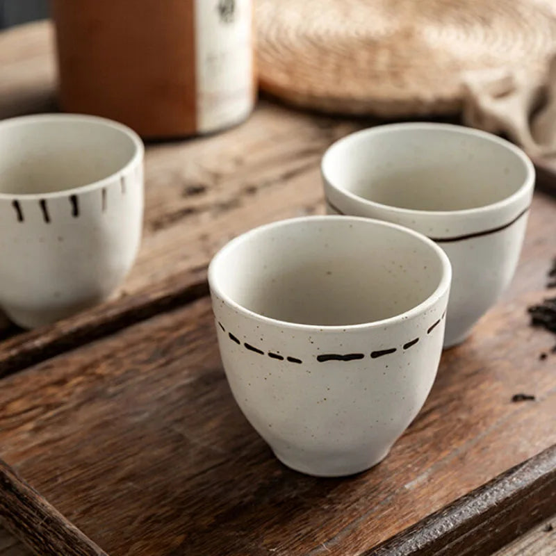 Axya Retro Ceramic Japanese Teacup Set