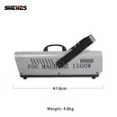 Axyaa RGB Fog Machine 1500W with Wired Remote Control for Halloween, Wedding, Club