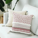 Moroccan Style Tassel Cushion Cover 45x45cm for Home Decor Sofa Bed - Axyaa