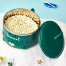 Axyaa Cute Dinosaur Stainless Steel Noodle Bowl with Lid - Portable Lunch Box