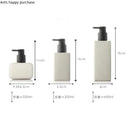 Axya Square Lotion & Hand Sanitizer Bottle Set for Bathroom Accessories
