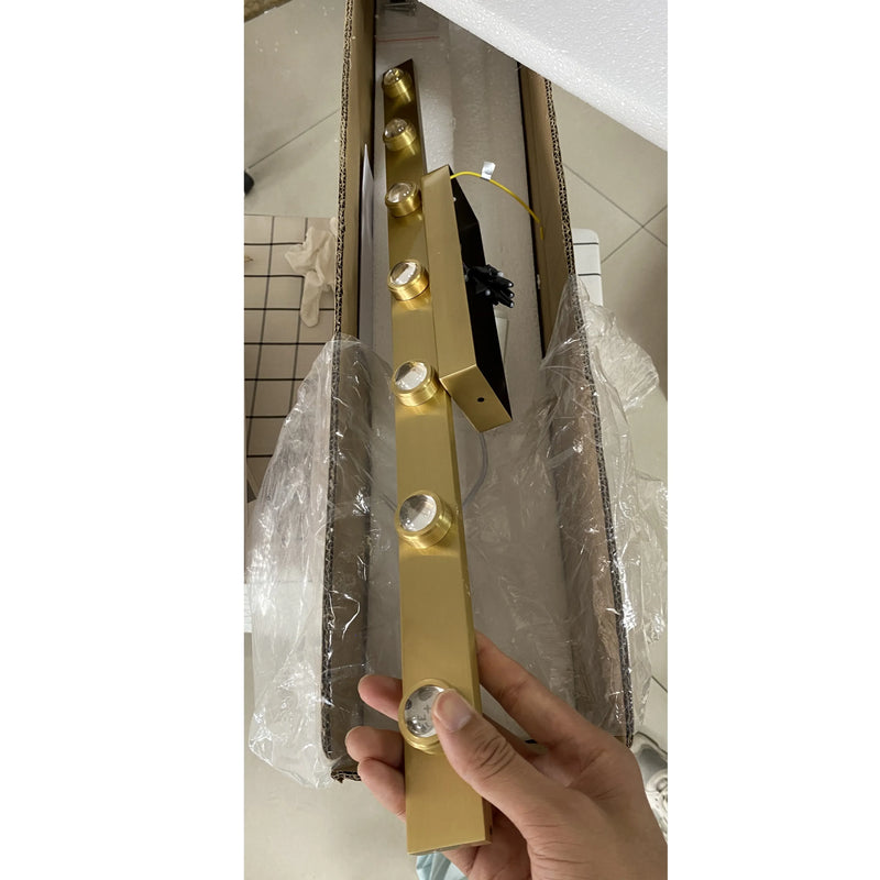 Axyaa Mirror Front Wall Light Bathroom Sconce Art Décor Makeup Lamp