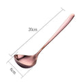 Axyaa Long Handle Soup Spoon - Stainless Steel Cutlery Dinnerware