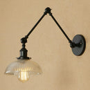 Axyaa Glass Arm Wall Lamp Vintage Retro Industrial LED Fixture