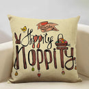 Axyaa Life Beautiful Words Linen Cushion Cover 45x45cm Luxe Bedroom Decor