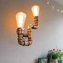 Axyaa Industrial Water Pipe Wall Light Vintage Retro Loft Ceiling Wall Lamp