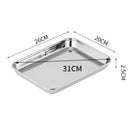 Axyaa Stainless Steel Baking Tray & Cooling Rack Set - Nonstick Oven Pan & Kitchen Bakeware