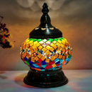 Axyaa Hand-inlaid Glass Mosaic Turkish Night Lamp for Bedroom Living Room