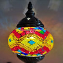 Axyaa Mediterranean Style Glass Mosaic Table Lamp