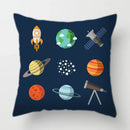 Axyaa Space Dream Decorative Sofa Cushion Cover Alien Astronaut Throw Pillows