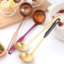 Axyaa 304 Stainless Steel Soup Spoon Colander Kitchen Utensil