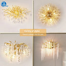 Luxury Teardrop Crystal Wall Lamp for Bedroom Living Room Stairs - Axyaa Brand