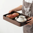 Axyaa Wooden Tray with Handle: Serve Dessert Tea Fruit Dinner in Style!