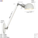 Axyaa Industrial Retro Adjustable Swing Arm Wall Lamp Sconce