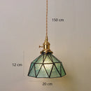 Axyaa Glass Pendant Light Fixture for Bar Kitchen Living Room, Nordic Design