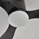 Axya Modern LED Ceiling Fan with Remote Control - Low Floor Design