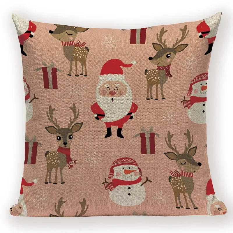 Axyaa Christmas Bed Linen Pillowcase Set for Home Decor and Gifts
