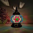 Axyaa Hand-inlaid Glass Mosaic Turkish Night Lamp for Bedroom Living Room