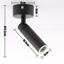 Axyaa 6W LED Wall Lamp with Switch, Rotatable Reading Light for Bedroom, Study Spot Lighting