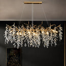 Axyaa Gold Crystal Branches Chandelier - Luxury Hanging Chandelier for Home Decor
