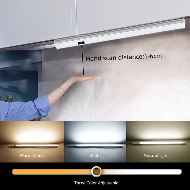 Axyaa LED Cabinet Light with Motion Sensor for Kitchen Bedroom Closet