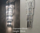Axyaa Crystal Wall Lamp: Luxury Gold/Silver Sconce for Living Room & Home Decor