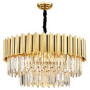 Axyaa Modern Crystal Chandelier: Luxury LED Lighting for Living Room, Bedroom, Hotel, Restaurant
