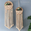 Axyaa Round Flower Pot Macrame Wall Hanging for Bohemian Room Decor