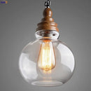 Axyaa Retro Industrial Pendant Light with Edison Bulb for Vintage Loft Style