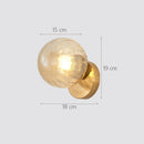 Axyaa Glass Ball Wall Lamp Black Copper Luxury Nordic Minimalist Design