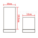 Axya Solid Wood Glass Night Light E27 Table Lamp for Modern Bedroom, Living Room