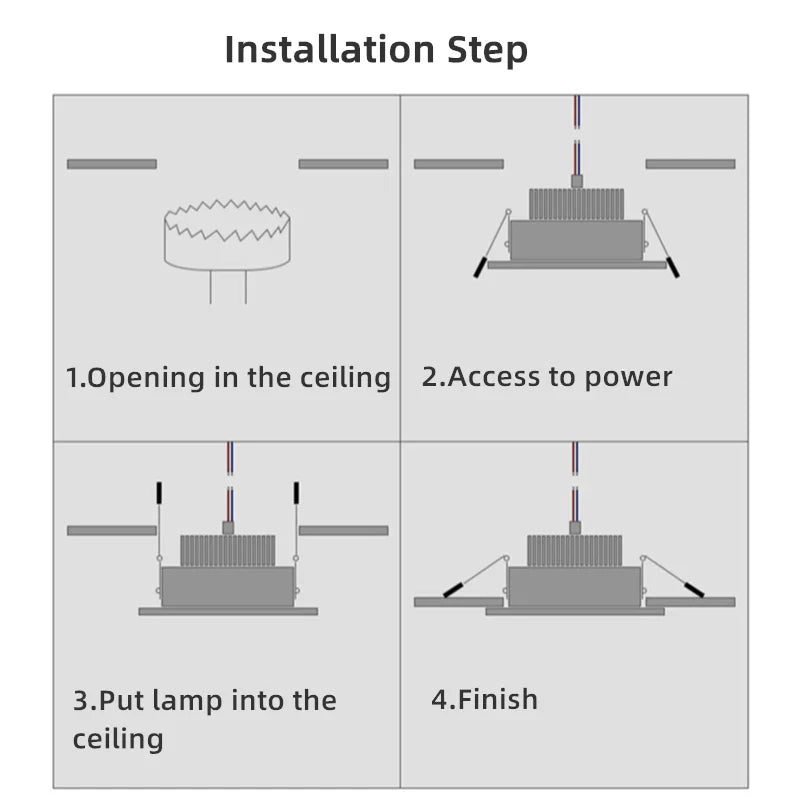 Axyaa Dual Ring LED Downlights GU10 MR16 Socket Spot Lamp Holder Frame