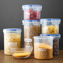 Axyaa Transparent Plastic Grain Jars with Scale Food Container - Clear Storage Box