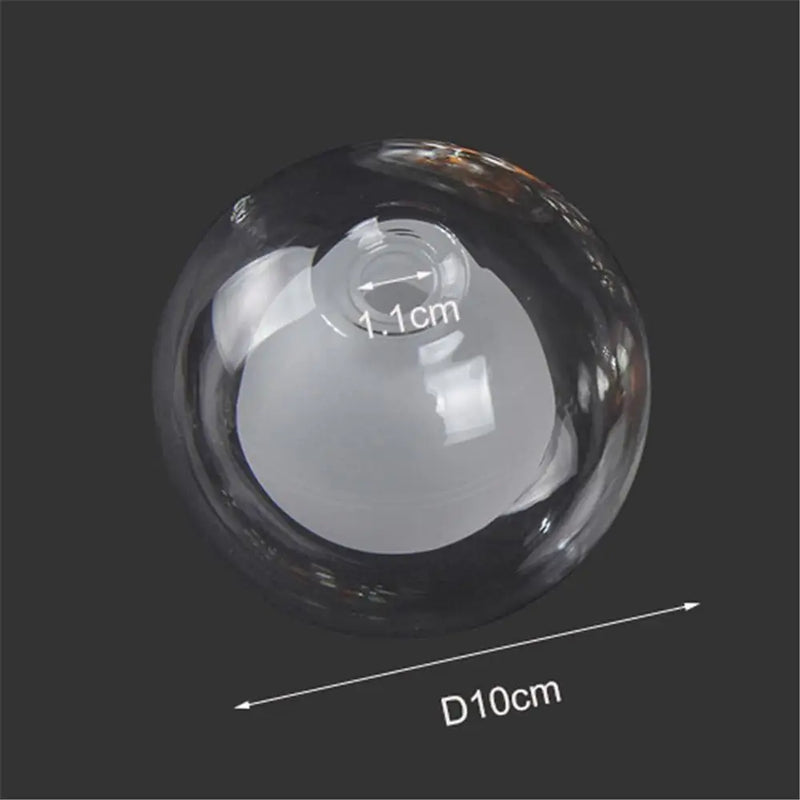 Axyaa White Globe Glass Shade for G4 Bulbs - D8cm D10cm Diameter