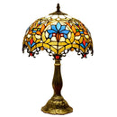 Axyaa Stained Glass Table Lamp, Elegant Decor for Living Room, Bedroom, Restaurant, Hotel