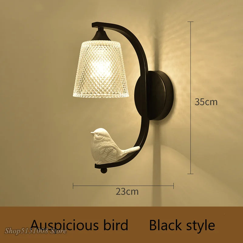 Axyaa Bird LED Wall Lamp for Modern Bedroom and Living Room